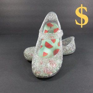 Wonder Nation Clear Plastic Shoes Girls Size 8